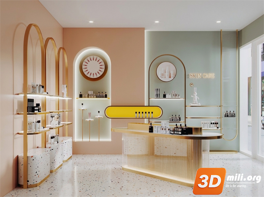 Cosmetic Store Skp Files 